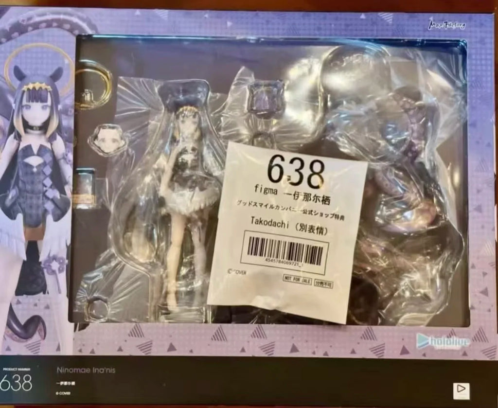 In Stock Original Max Factory Hololive Figma #638 Ninomae Ina Nis 15cm 2026 New Products Anime Figures Model Movable Toys