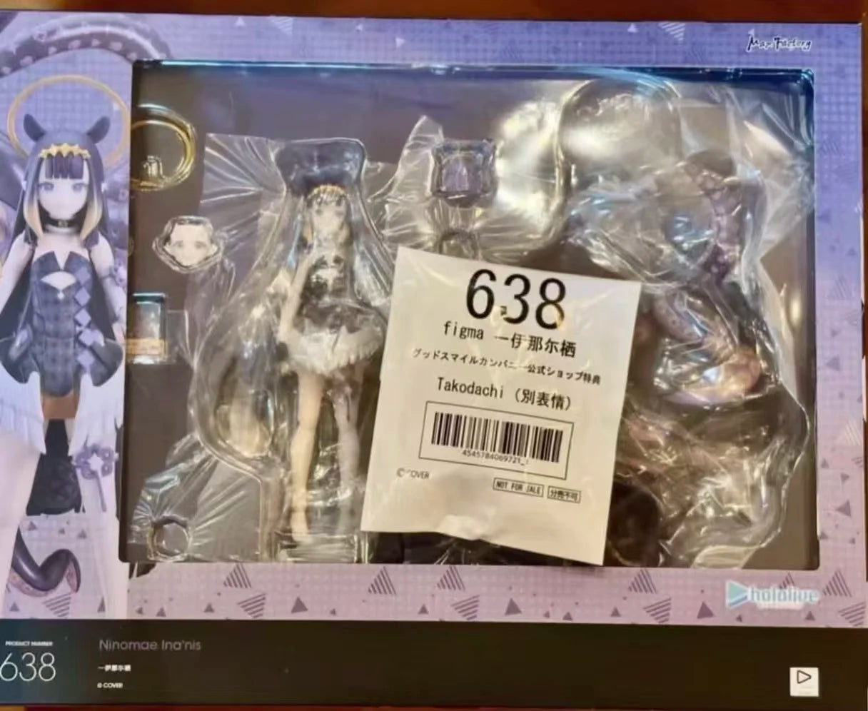 In Stock Original Max Factory Hololive Figma #638 Ninomae Ina Nis 15cm 2026 New Products Anime Figures Model Movable Toys