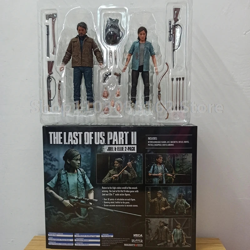 NECA Game Series The Last Of Us Part 2 Joel Ellie With Bow Action Figure Collectible Toy Doll For Friend Birthday Gift  2pcs
