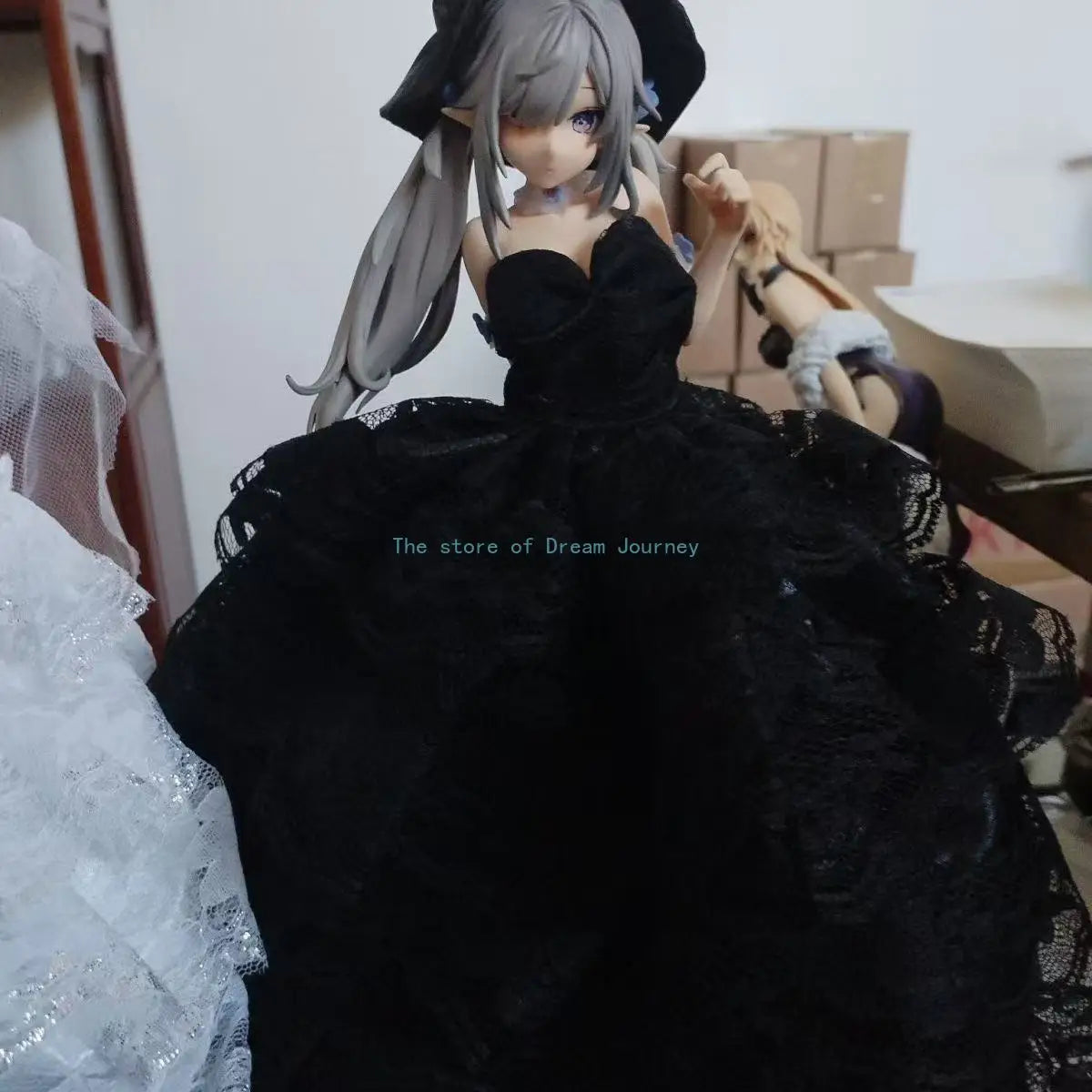 New software pure white ready-made figure high-quality beautiful girl two-dimensional elf anime model car chassis ornaments