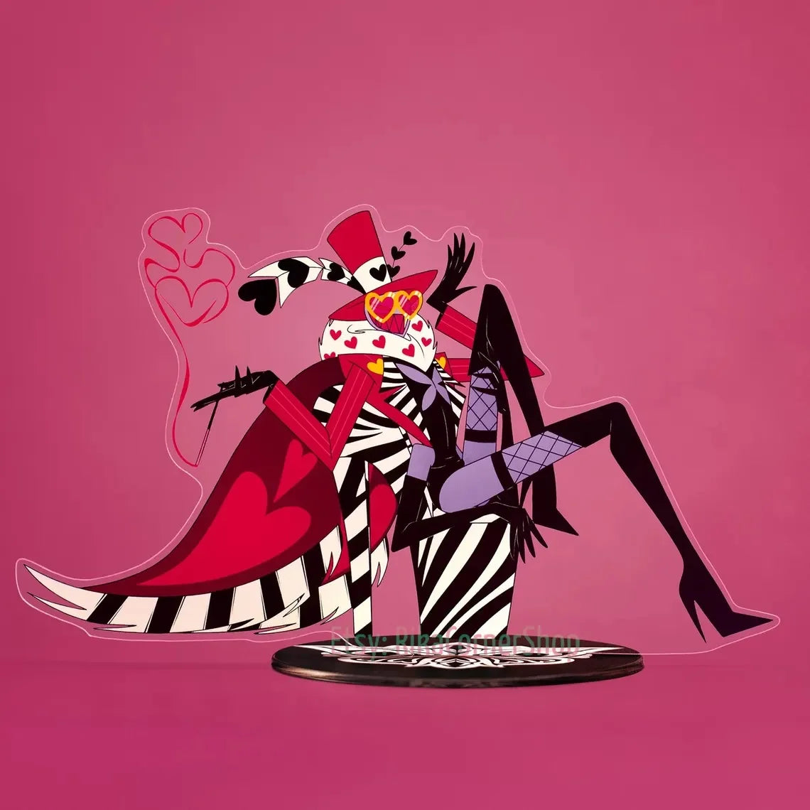 15Cm Creative Desktop Decorations Acrylic Standees for Hazbin Hotel Character Standing Plates Niffty Vaggie Charlie Husk Alastor