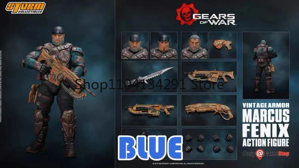 Original Storm Toys 1/12 Marcus Fenix Gears of War Soldier Model 6'' Beast Rider 18 cm Action Figure Model Gift Collection