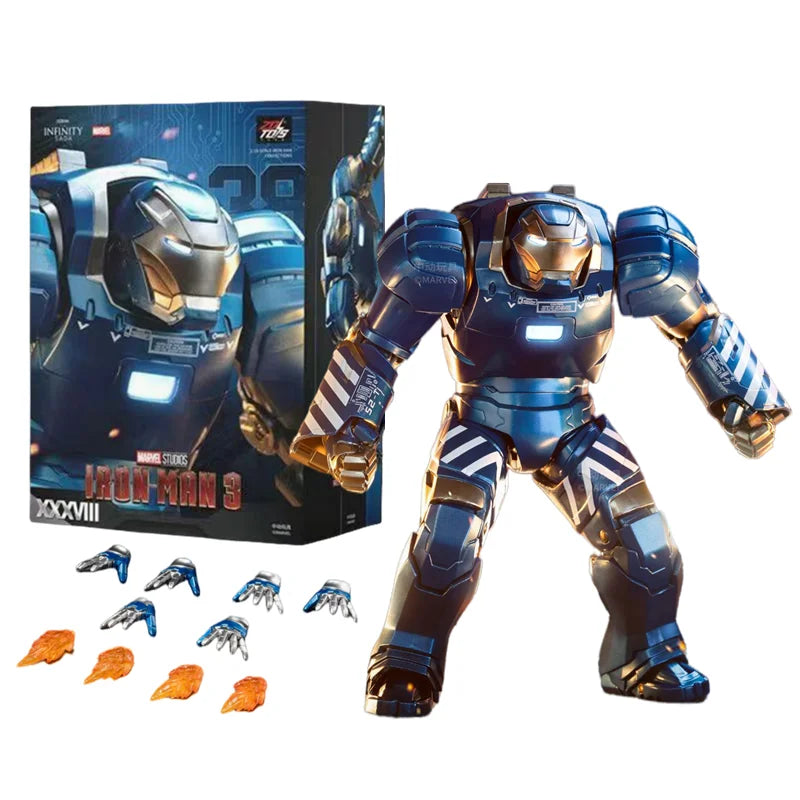 ZD Toys Marvel Avengers Iron Man MK38 Igor MK37 Hammerhead MK12 Kingarts MK40 Shotgun Action Figure Collections Gift