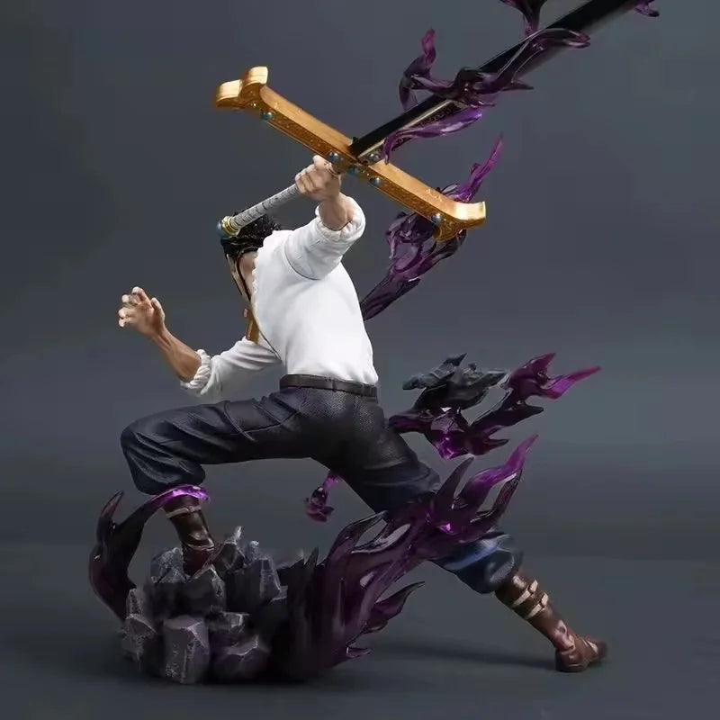 30cm One Piece Dracule Mihawk Figure One Piece Anime Figures Pvc Statue Desktop Ornament Collectible Model Toys For Kids Gifts