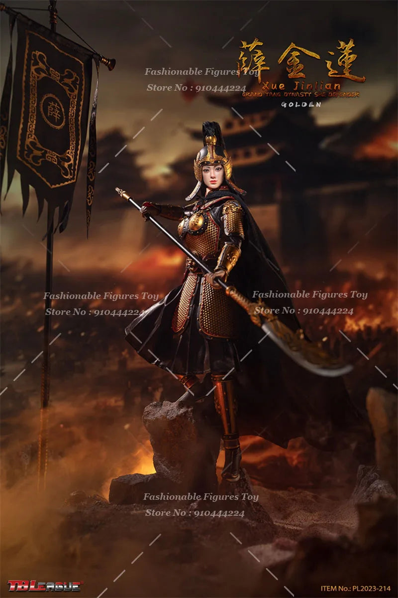 TBLeague 1/6 Women Soldier Xuejinlian Brave Tang Dynasty Female Generals 12Inch Full Set Action Figure Body Collectib