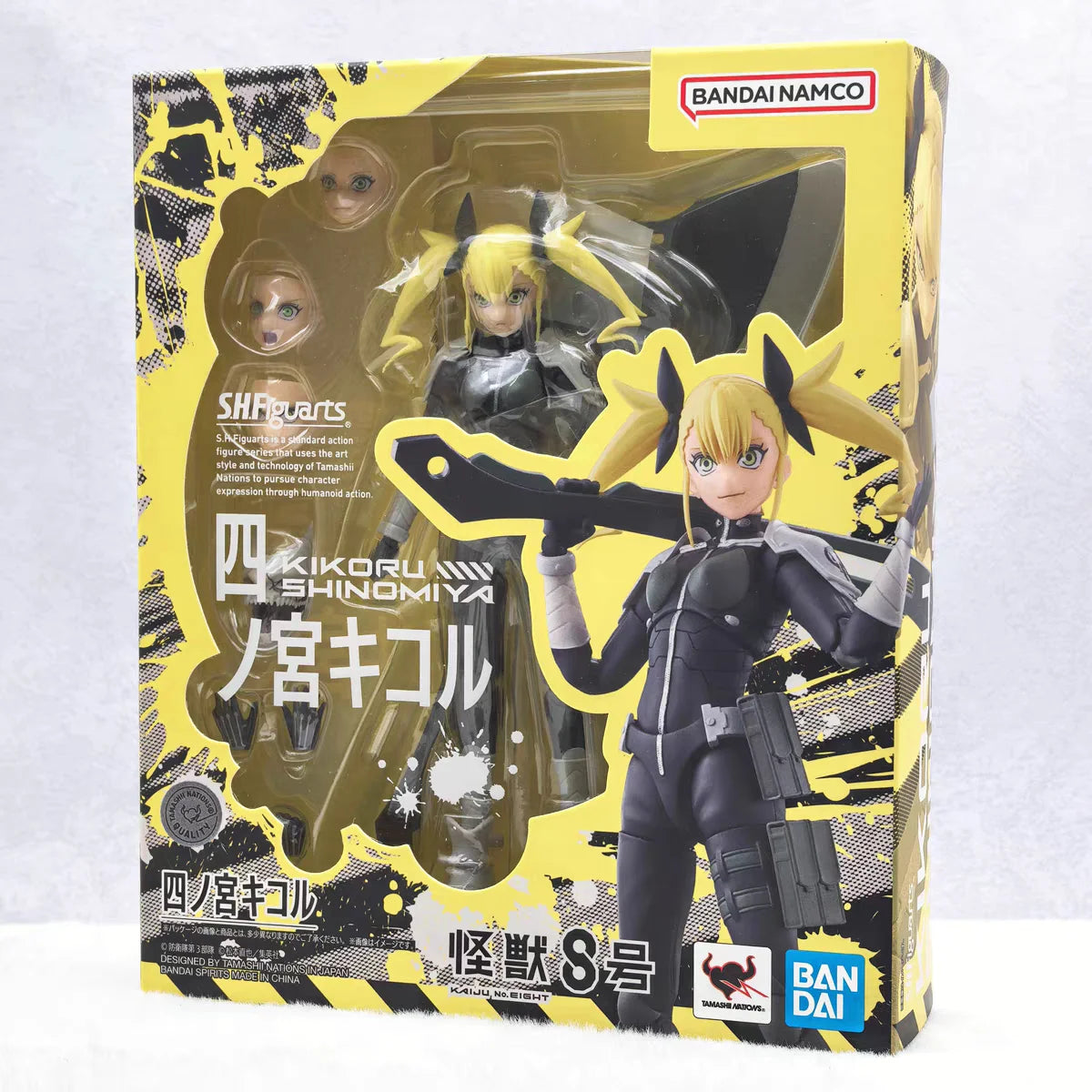 In Stock Bandai S.H.Figuarts Shf Kaiju No.8 Kikoru Shinomiya Model Kit Anime Action Figures Finished Model Kit Toy Gifts For Kid