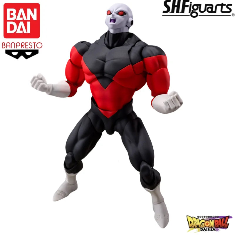 In Stock Original Bandai S H Figuarts Joint Movable Dragon Ball Jiren Model Action Figure Garage Statue Collectible Ornaments