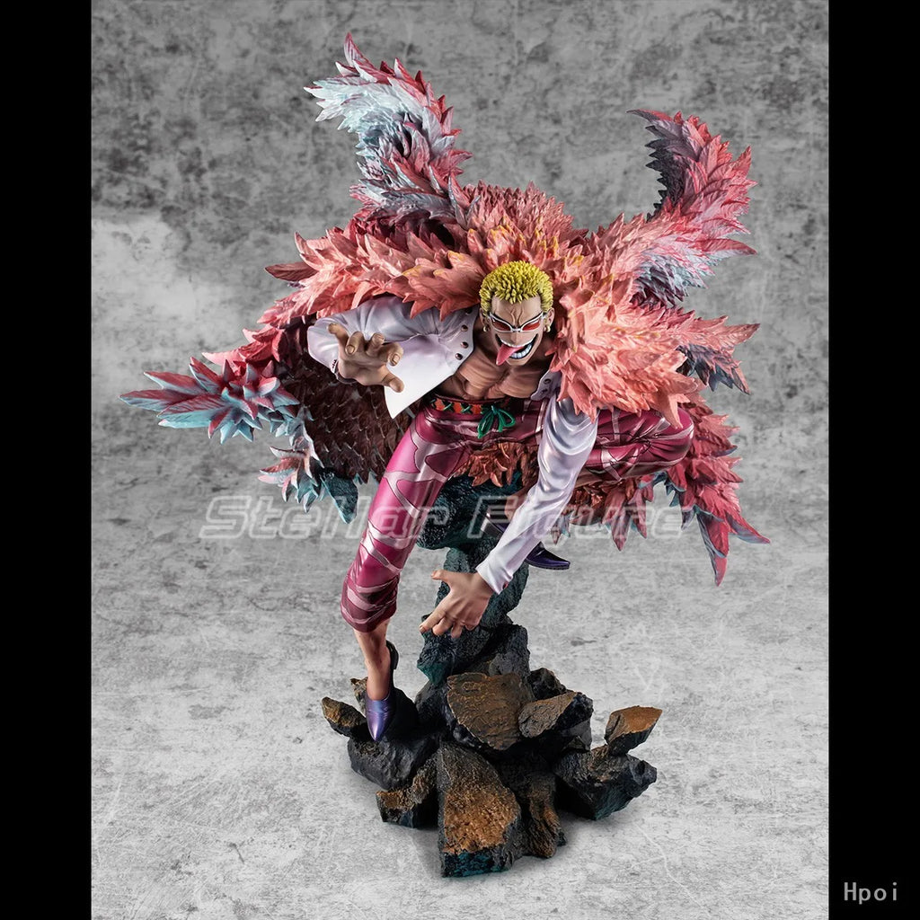 【SF】In Stock MegaHouse Portrait of Pirates SA MAXIMUM ONE PIECE Donquixote Doflamingo Figures Model Collection Gift