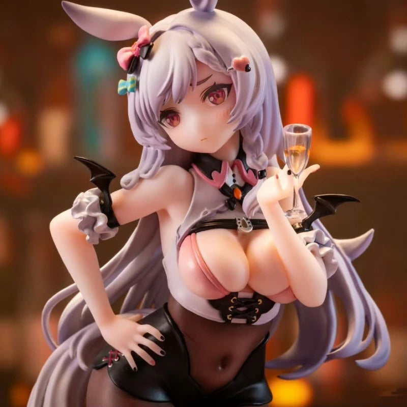 19cm Reed Sauce Lucky Dealer 1/7 Girl Toy Japanese Anime Character PVC Action Character Toy Game Collection Model Doll Gift