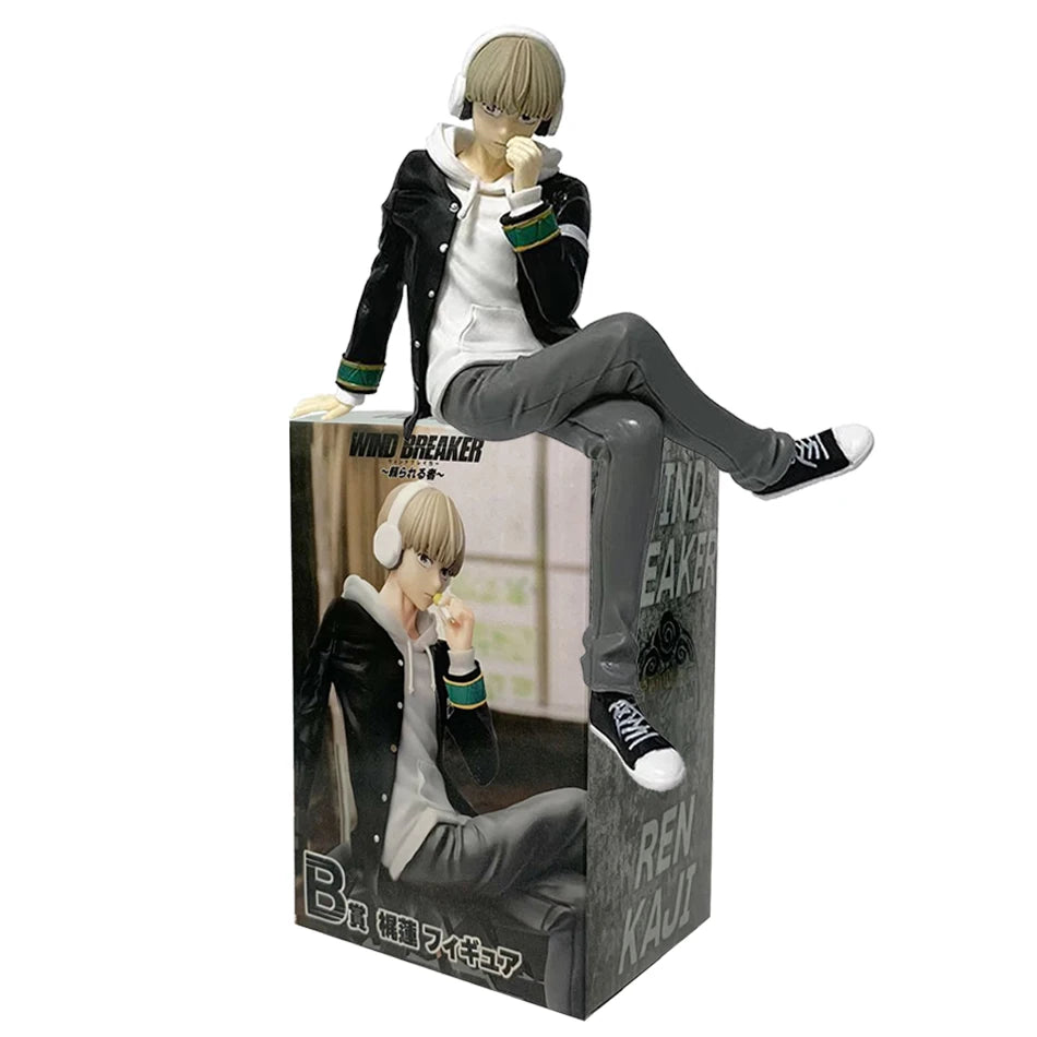 15CM Anime WIND BREAKER Sakura Haruka Figure Kaji Ren Noodle Stopper Figure Sitting Model Toy Gifts Doll Aciton Figure