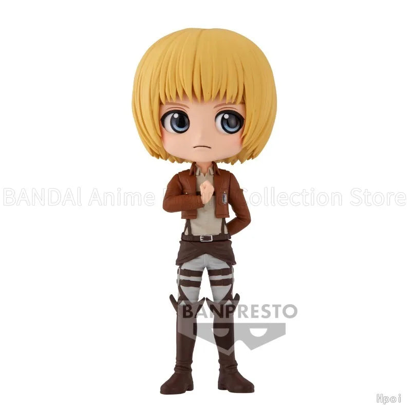 Original BANPRESTO Q Posket Attack on Titan Armin Arlert A/B Version Anime Humanoid Decoration Toys Gift