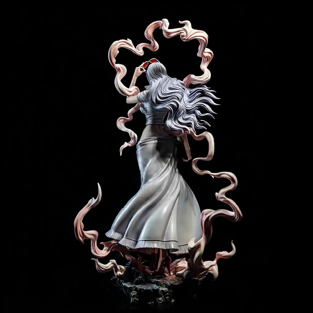 One Piece Anime Figures Nico Robin Wano Arc Figure 32CM PVC Statue White Dress With Pink Smoke Effect Collectible Grade
