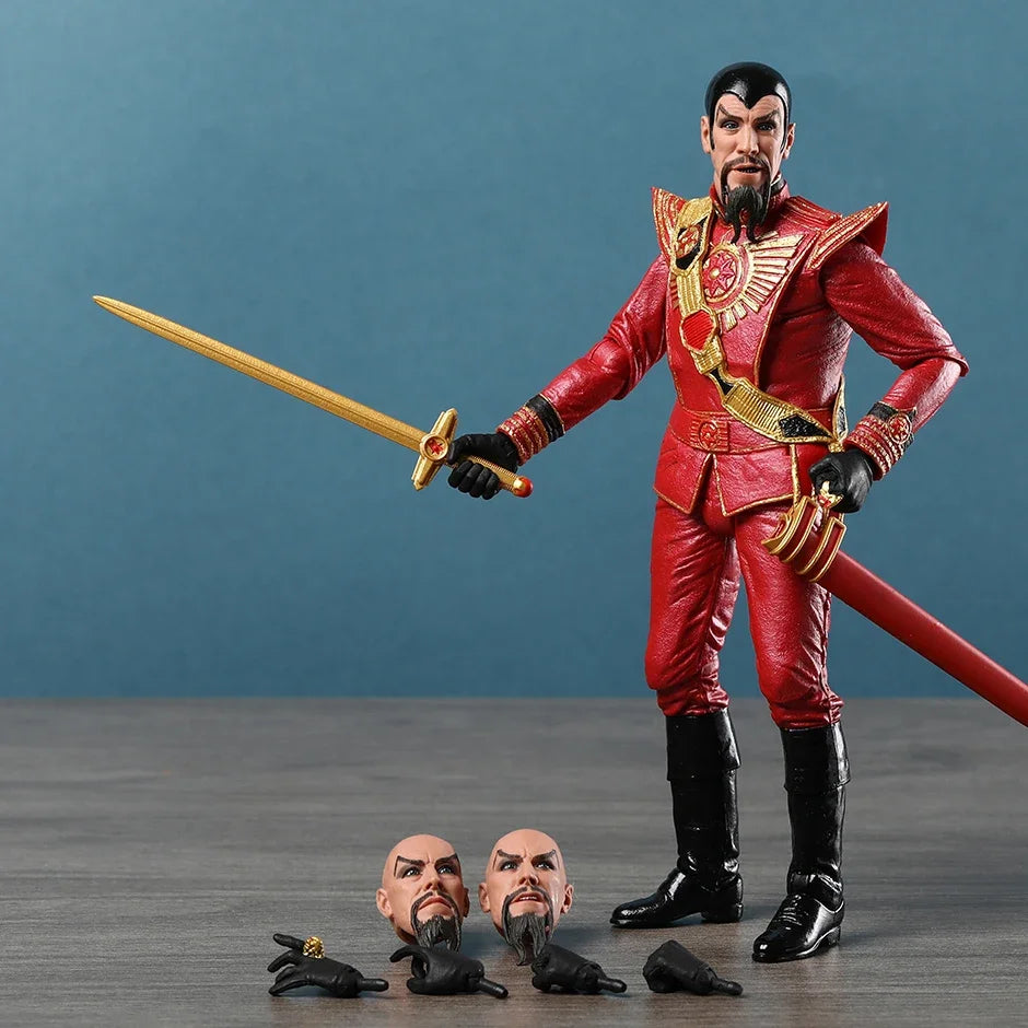NECA Flash Gordon Ming The Merciless Military Vultan Ultimate Exclusive Movie Film Action Figure Toy Doll Model