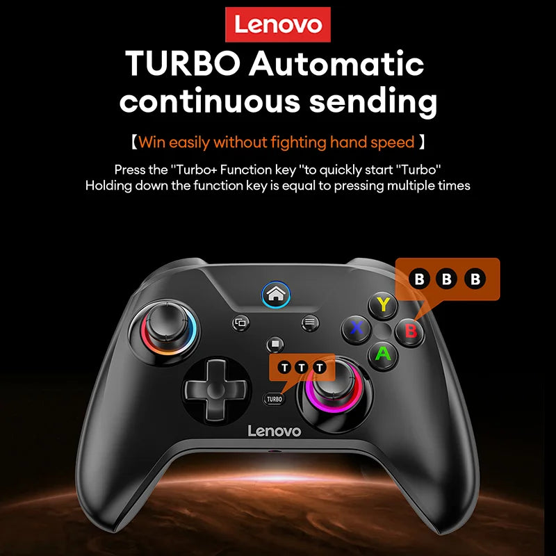 Lenovo S02 Wireless Controller Bluetooth Gamepad Joysticks Six-axis Dual Vibration For Nintendo Switch Android/IOS/PC Gamepad