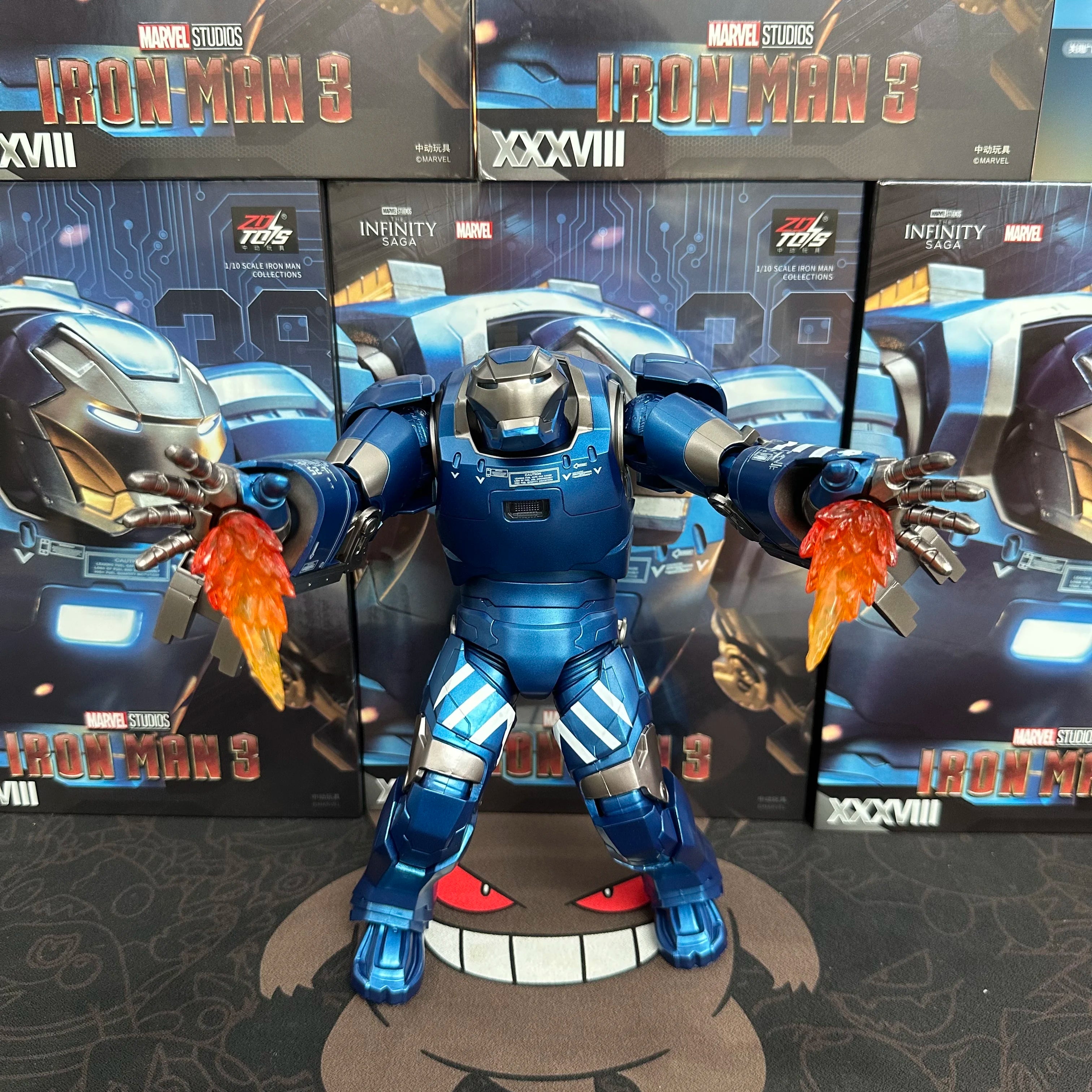 ZD Toys Iron Man Series Joint Movable Latest Hot Item MK38 Movie Version Action Figure - 22cm 7 Inches MarkDolls