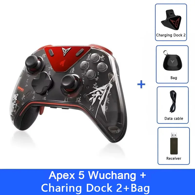Flydigi Apex 5 Wuchang Version Wireless Force Feedback Gaming Controller with Tri-Mode Switch for PC Switch iOS Android TV