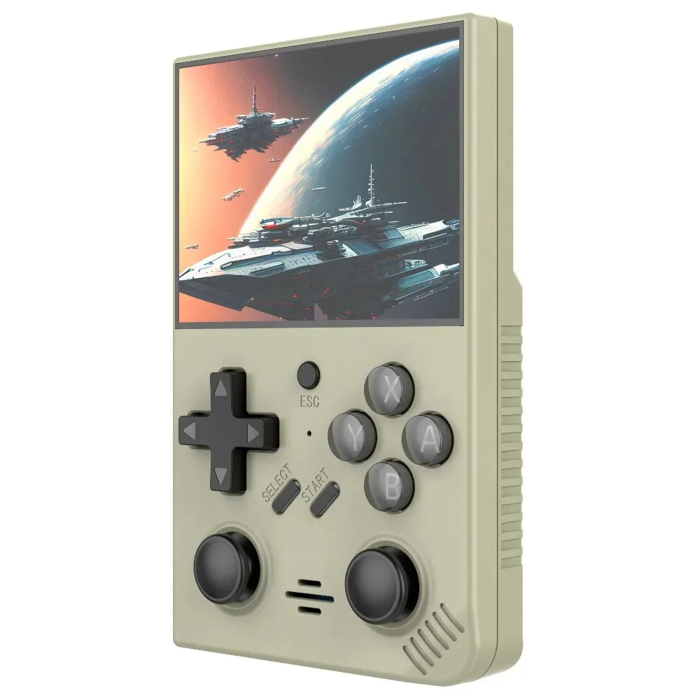 Open Source R35Plus Retro Handheld Video Game Console Linux System 3.5 Inch IPS Screen Portable Pocket Video Player 64GB Games