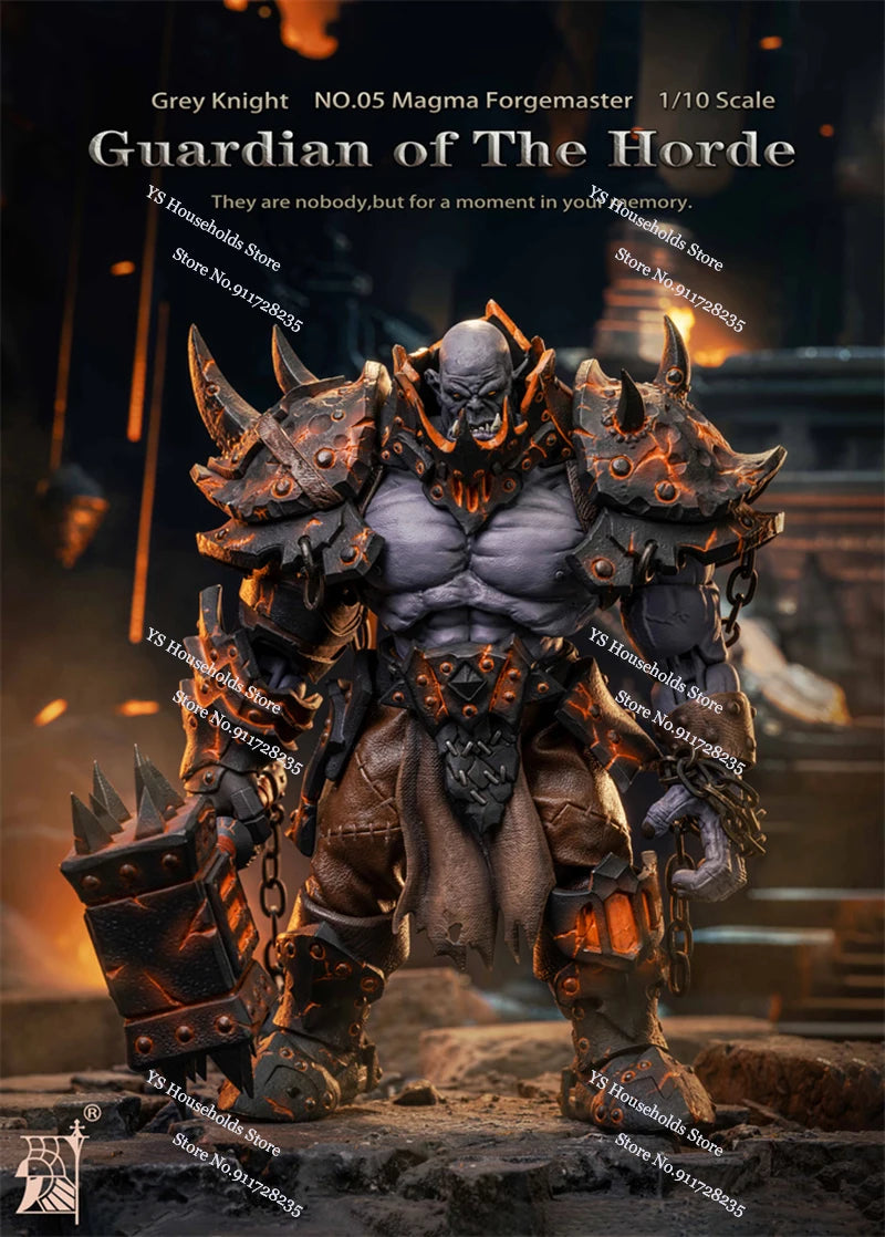 1/10 Grey Knight Mithirl NO.05 Magma Forgemaster Action Figure Guardian of the Horder Strong Body Design 7inch Soldier Model