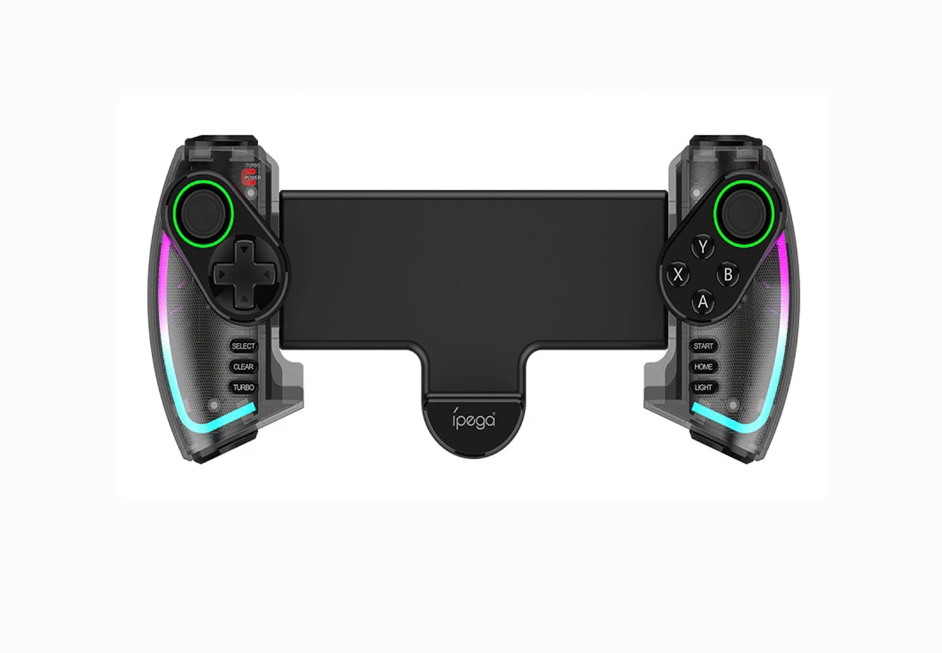 Wireless Gamepad with RGB Light Linear Vibration Stretchable Controller for Switch Android iOS iPad PC PG9777