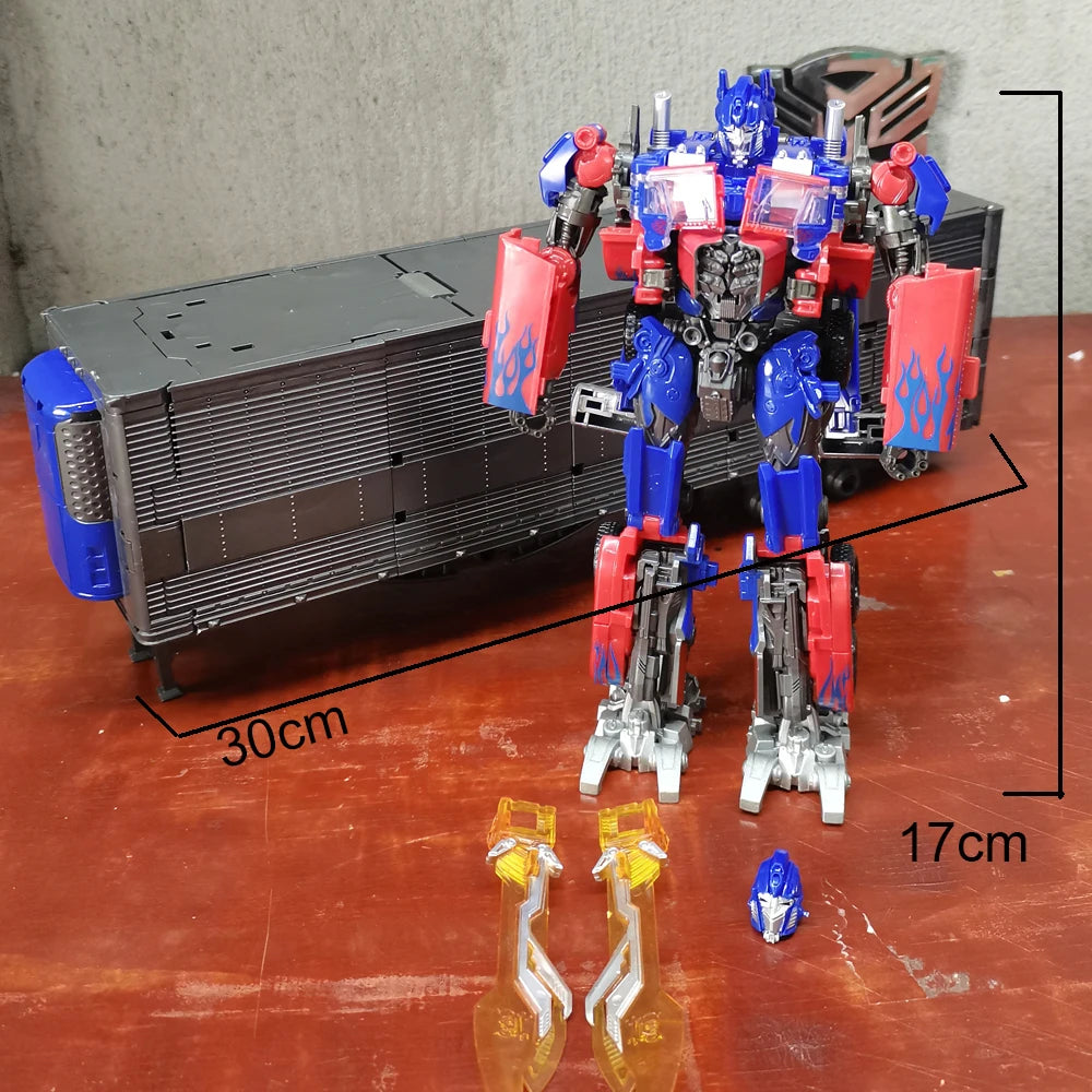 Transformationsspielzeug Baiwei Optimus Commander Robot TW1022 Anhänger Modell CY01 Taktischer Container TW1122 Action Deformationsfigur