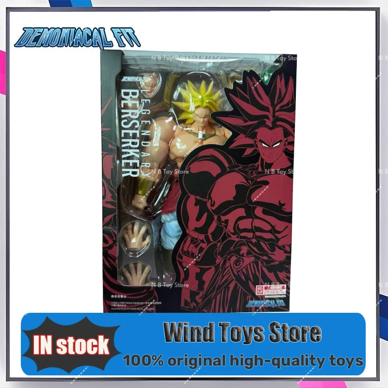 In Stock Dragon Ball Demoniacal Fit DF SHF Legendary Berserker Shatter The Universe Broly Action Figure Toy Model Gift