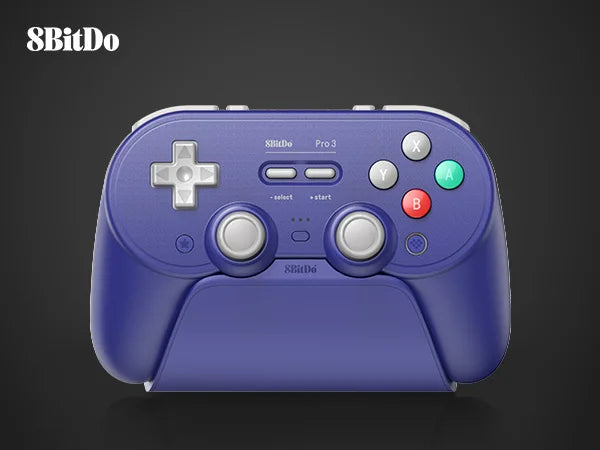 8BitDo Pro 3 Bluetooth Controller for Nintendo Switch 1/2, Windows, Apple, SteamOS, Android with TMR Joysticks, Charging Dock