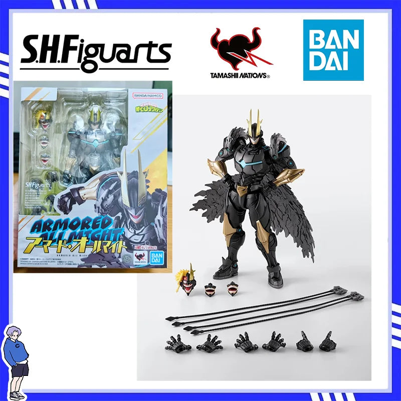 Bandai S.H.Figuarts Armored All Might My Hero Academia Tamashii Web Limited Preorder Ships April 2026 Action Figures Model Gift