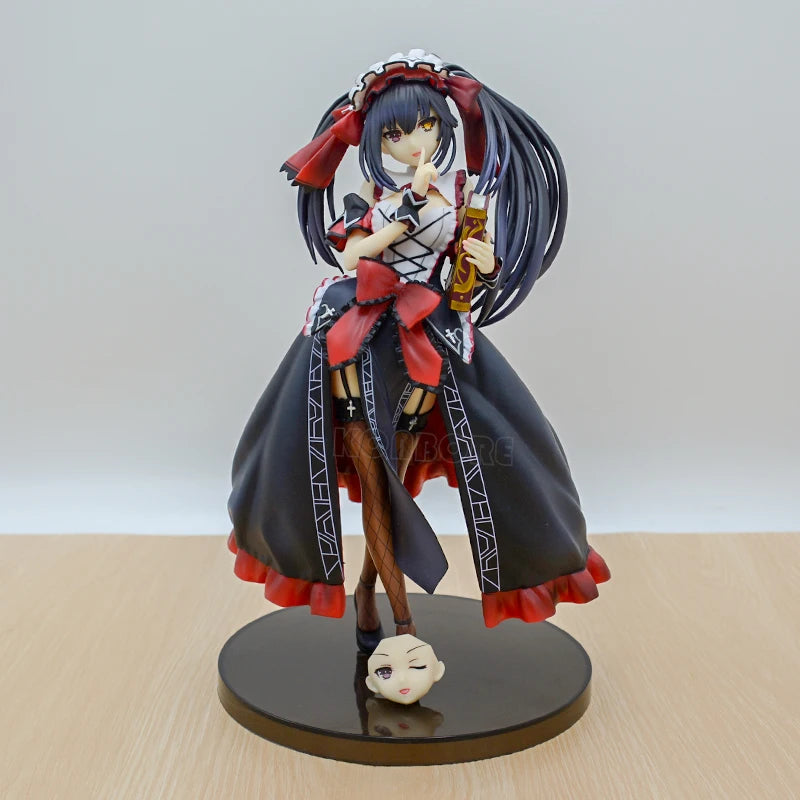 13cm KDcolle Date A Live Kurumi Tokisaki Wedding Dress Anime Figure Date A Bullet Yatogami Tohka Action Figure Model Doll Toys