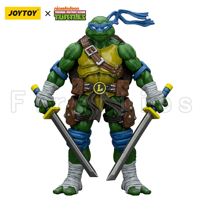 1/18 JOYTOY Action Figure Turtles Michelangelo Donatello Leonardo Raphael Re-issue Version Anime