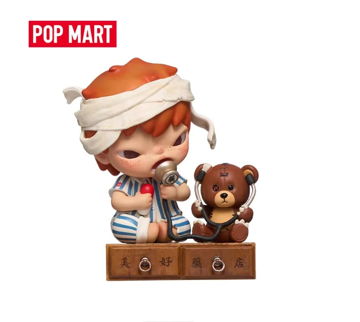 POP MART Hirono Good Pharmacy Collectible Blind Card Figure Desktop Ornament Cute Toy Figurine Gift For Anime Lovers Collectors