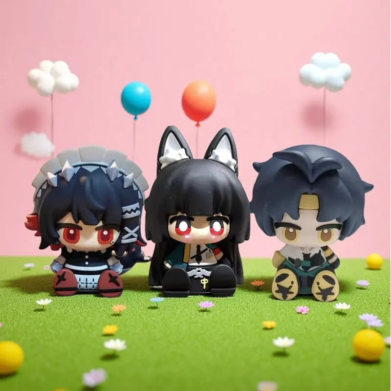 Anime Q-Version Zenless Zone Zero Figure Asaba Harumasa Hoshimi Miyabi Gk Collectible Desk Ornament Game Model Doll Toys For Fan