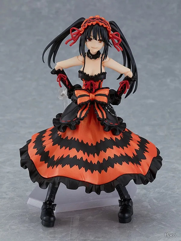 Max Factory Genuine Figma Series Date A Live III Anime Toy Model Kurumi Tokisaki 585 Mobile Model Toy Collectibles