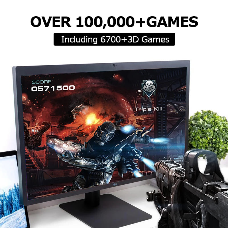 KINHANK12TB Hyperspin HDD With 100000+ Retro Games For PS4/PS3/PS2/Wii/Wiiu/SS/N64 Portable Game HDD For Win 7/8/10 PC