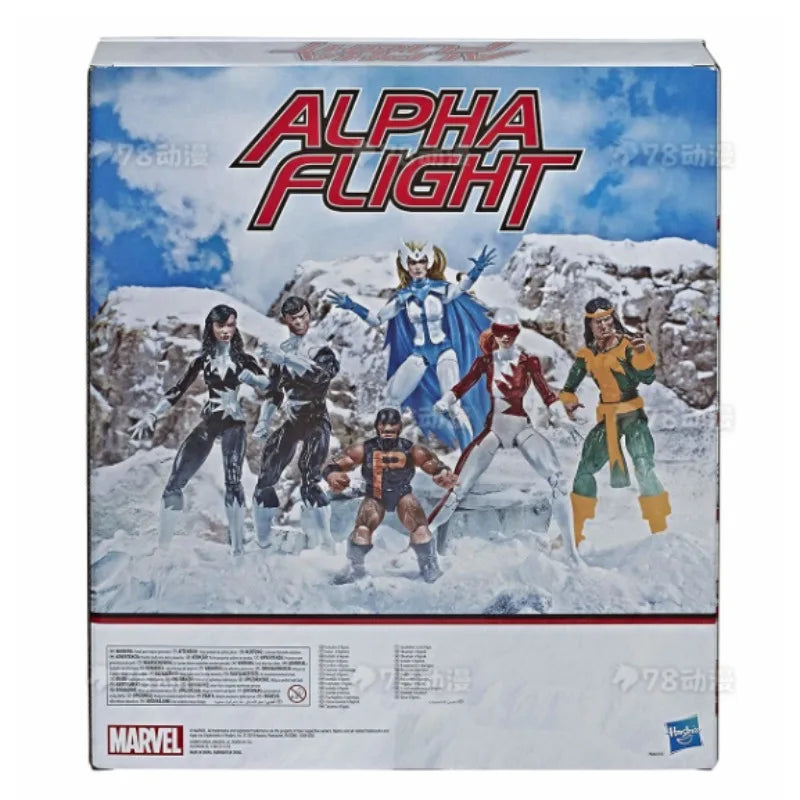 Original Hasbro Marvel Legends Series ALPHA FLIGHT Shaman/Snowbird/Aurora/Northstar/Vindicator/Puck Anime Figure Toy
