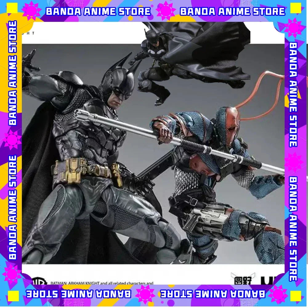 In stock LPZZ  DC Toys 1/12 Arkham Knight Figure Deathstroke and Batman Action Figures Finegures Batman Multiverse Superman Gift
