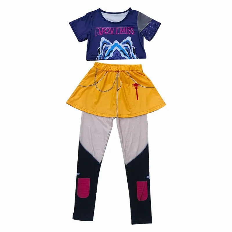 2025 New Halloween Roleplay Outfits Carnival Party Clothes Children Cosplay Costume Set 3D Printing Performance Dress