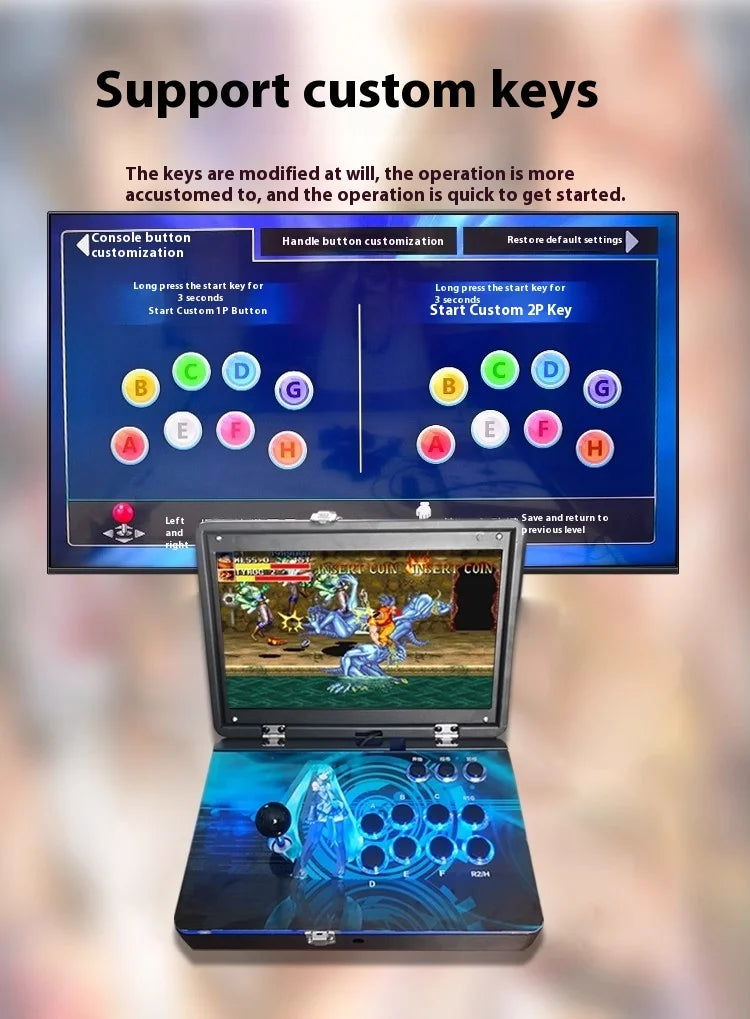 Arcade Pandora Game Console Multi in One Moonlight Box Portable Folding Fighting Game Console Customizable