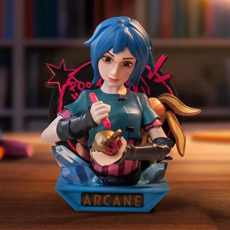 POP MART LEAGUE OF LEGENDS ARCANE Series Blind Box Guess Bag Mystery Box Toys Doll Cute Anime Figure Desktop Ornaments Gift