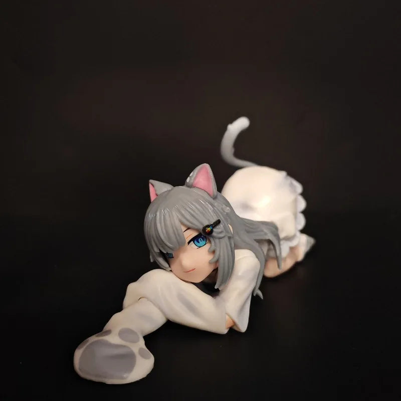 New Nachoneko Channel Anime Girl Figure Nachoneko Hennyano Action Figure Cute Cat Kanako Figurine Collectible Model Doll Toys
