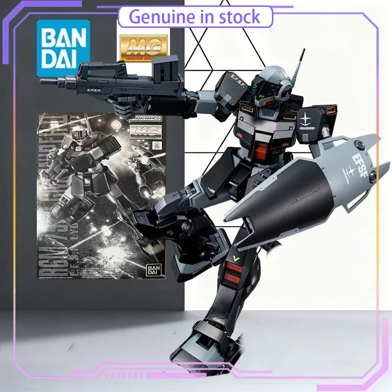 BANDAI GUNDAM MG 1/100 GM Sniper II PB Model Kit Official Gundam IP Action Figure Assembly Toy with Foam Box Packaging