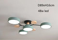 Modern Living Room Ceiling Chandelier Light Three Colors Changed led Ceiling Lights for Bedroom Dining Room 220v Ceiling Lamps