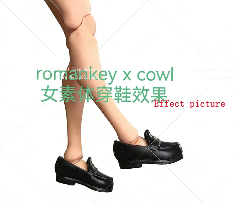 1/12 Mobile Suit Girl High Slit Cheongsam Dress Mini Necklace Flat Bottom Loafer Shoes Toys Accessory For 6" Romankey Body