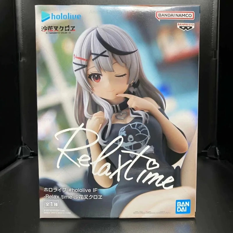 Auf Lager BANPRESTO Original Relax Time Hololive IF Sakamata Chloe Figur Anime Modell Original Box Spielzeug Figur Geschenk WY