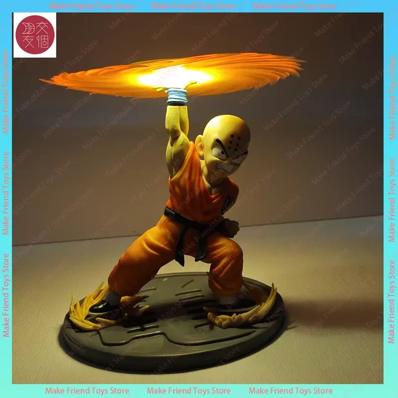 25cm Dragon Ball Z Son Goku Super Genki  Pvc Figure Luminous Led Statue Anime Collectible Perfect Gift Fans Display Shelf Decor