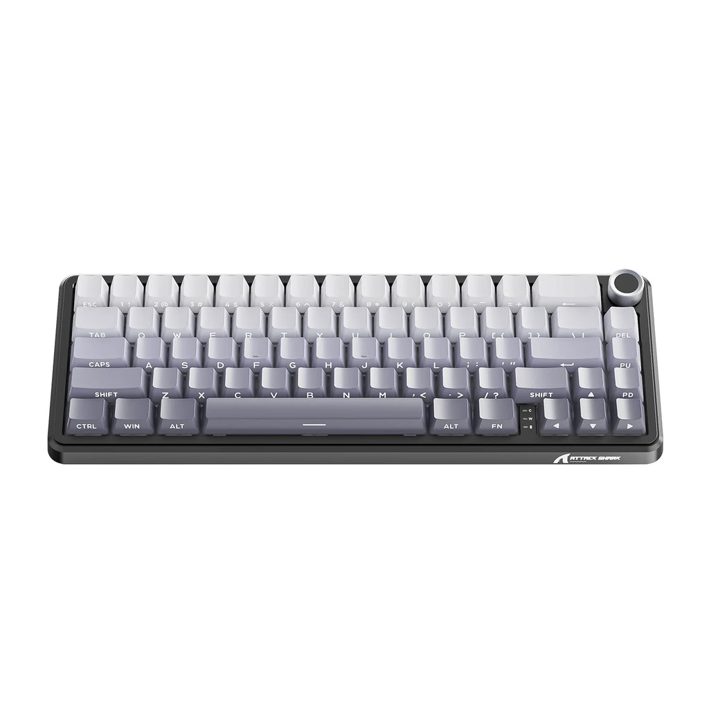 Attack Shark X66 Wireless Mechanical Keyboard,RGB Lighting,Hot-swappable,Metal Knobs,Suitable for FPS. games,Win&Mac
