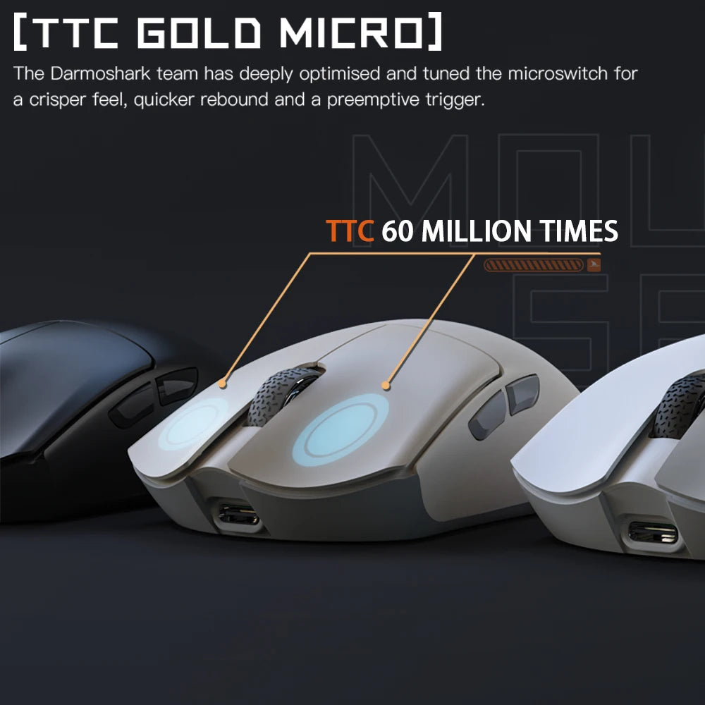 Motospeed Darmoshark M3 Bluetooth Wireless Gaming Mouse 26000DPI PAM3395 Optical Sensor Computer Office Mouse TTC For Laptop PC