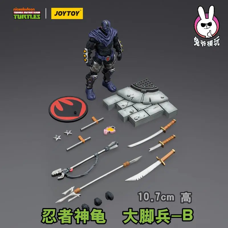 JOYTOY Ninja Turtles Soldier 18 Scale Action Figure Collectible Toy for Fans Shell Shocked Series in Stock