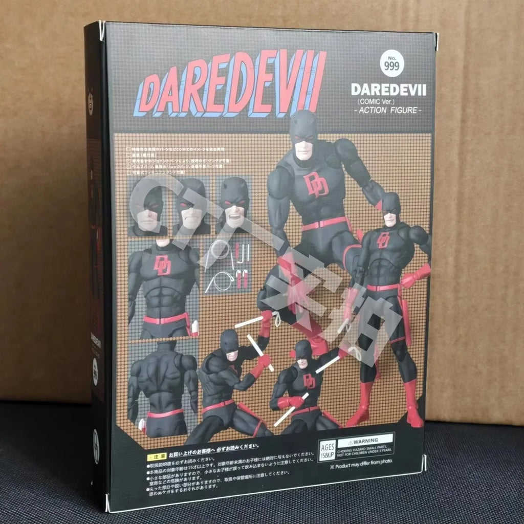 CT Factory MAFEX Style Marvel Daredevil Black Suit Action Figure Comic Version Fully Articulated Model for Adult Comic Fans