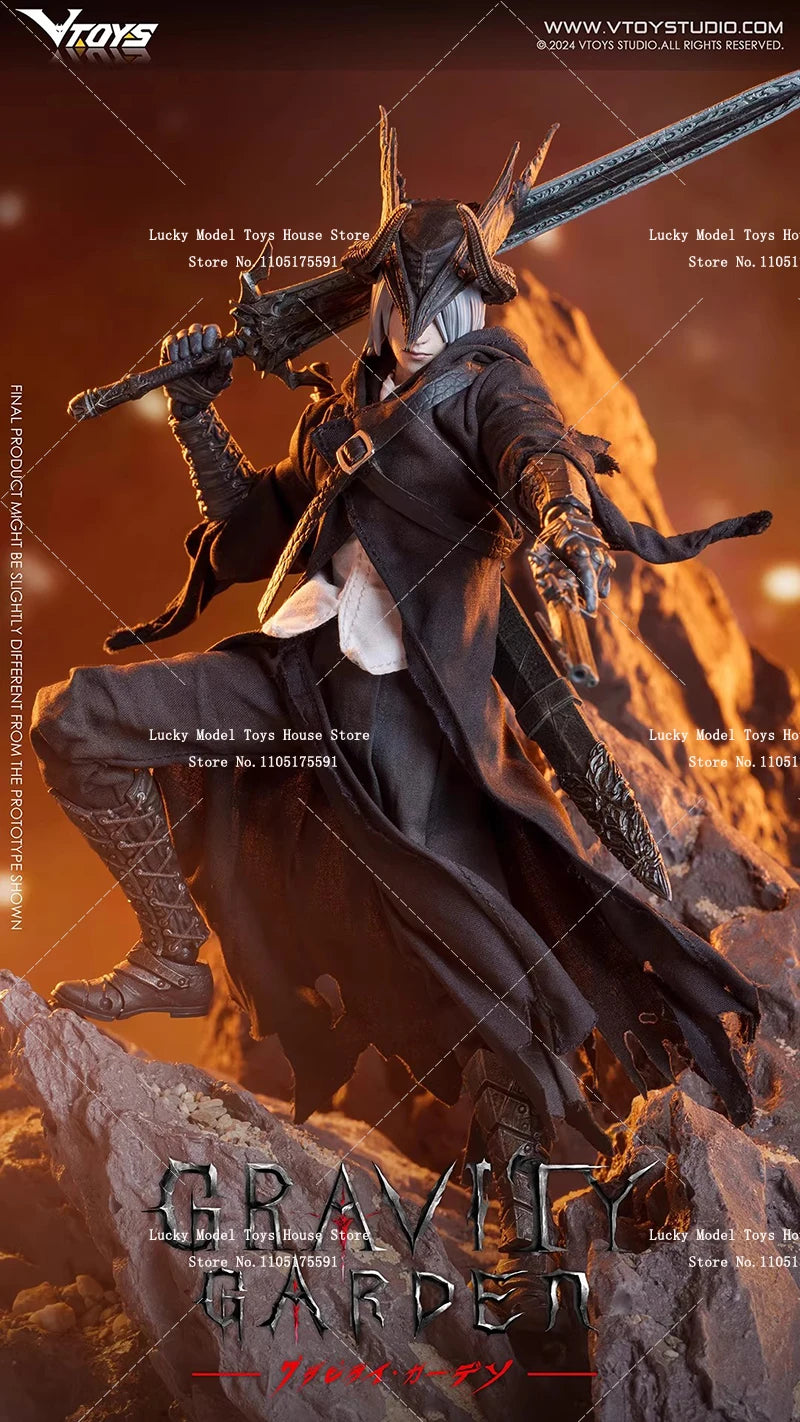 VTOYS Gravity Garden VSD009 Deluxe Version 1/12 White Hair Bat Wing Hunter Action Figure Collection 6" Sword Master Soldier Gift