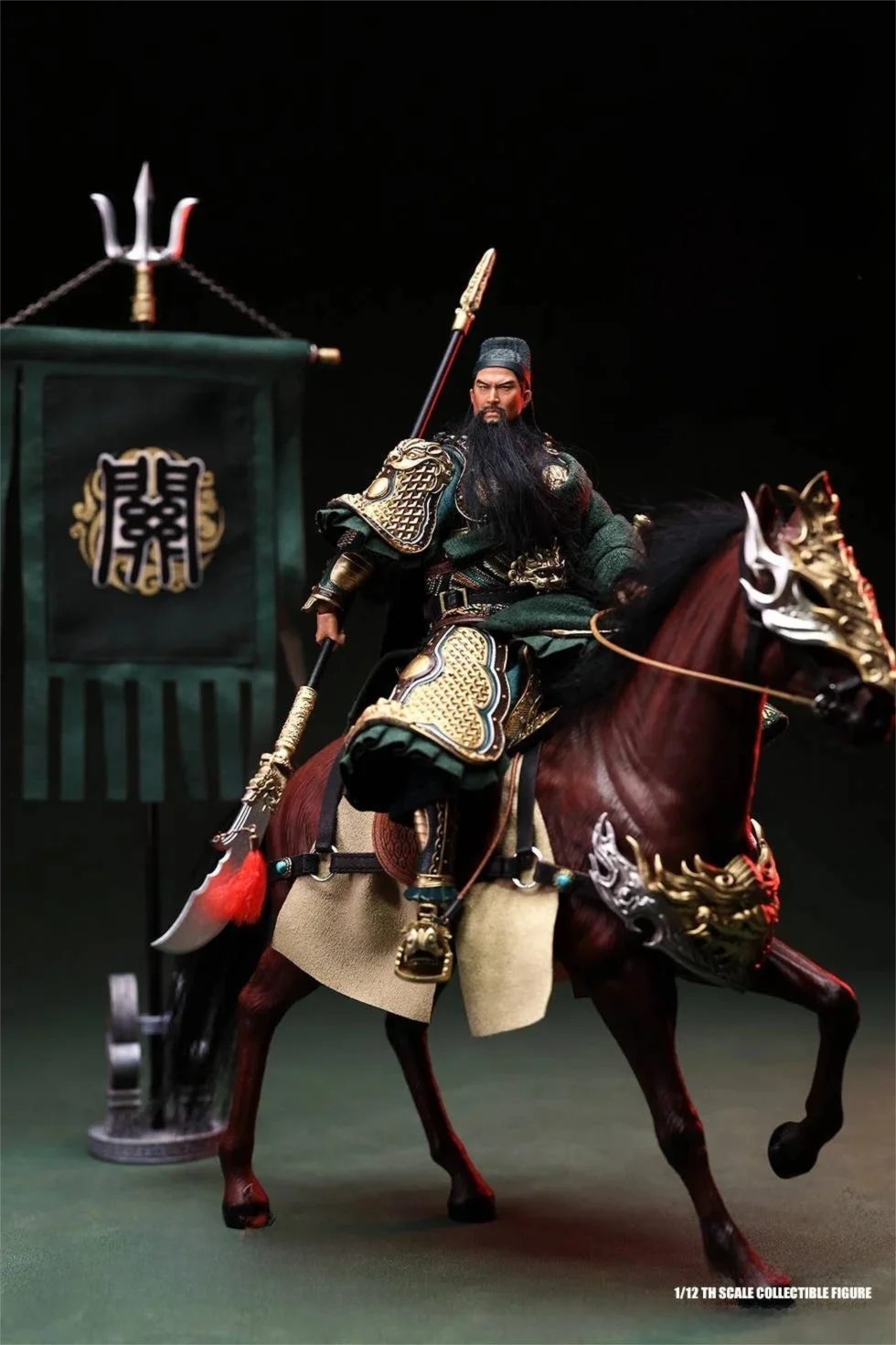 1/12 Scale Collectible General Wuhu Guan Yu Action Figure Male 6 Inch Three Kingdoms Palm Series Model Toy 303TOYS NO.SG001B